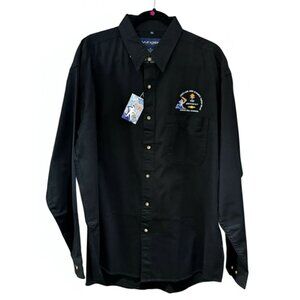 2002 Salt Lake Olympic Torch Relay Mens XL Chevrolet Black Shirt Vintage NEW